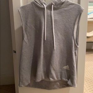 adidas sleevless hoodie